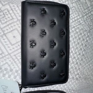 Black Skull Embossed Wallet